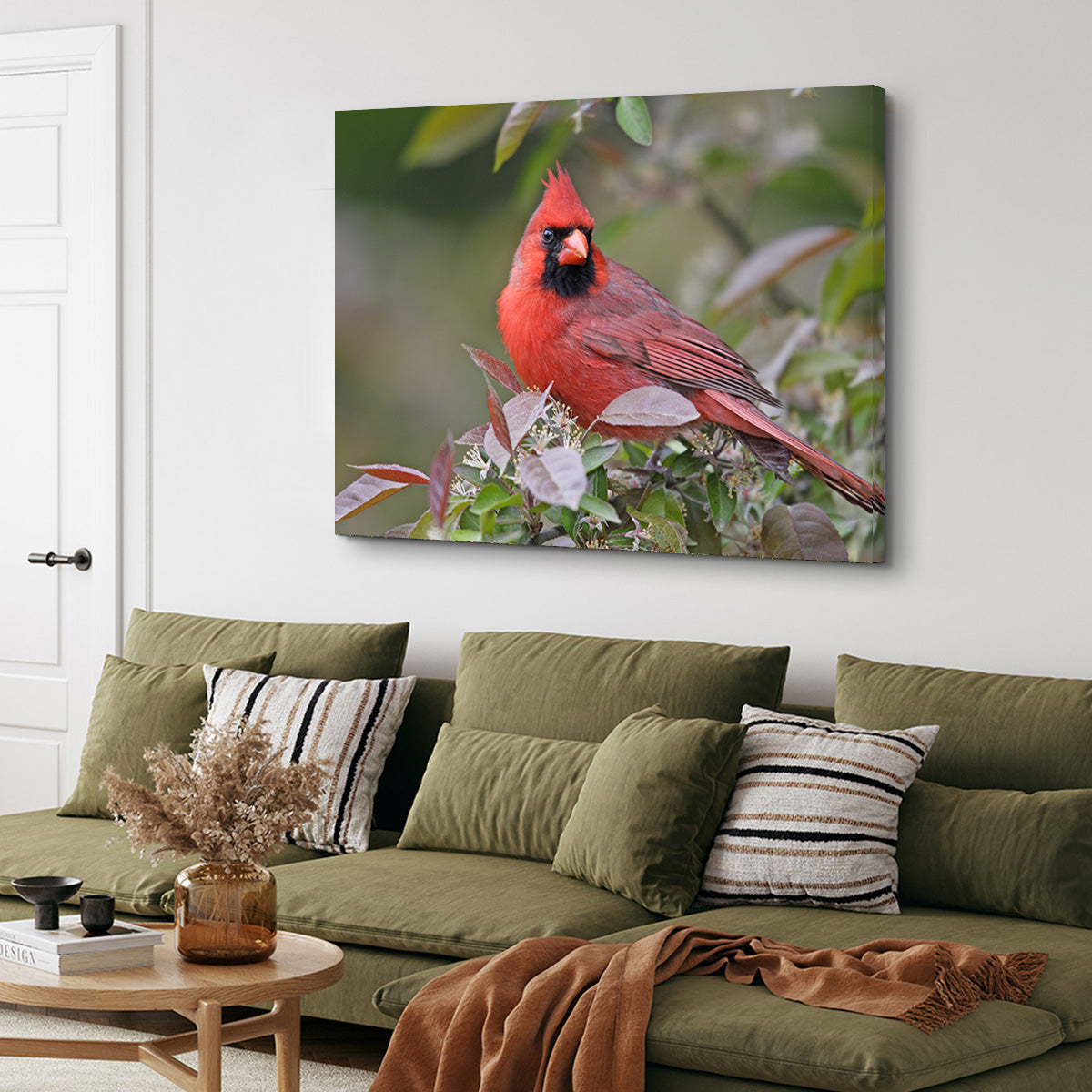 Exquisite Cardinal Perched Wall Art for Home Decor