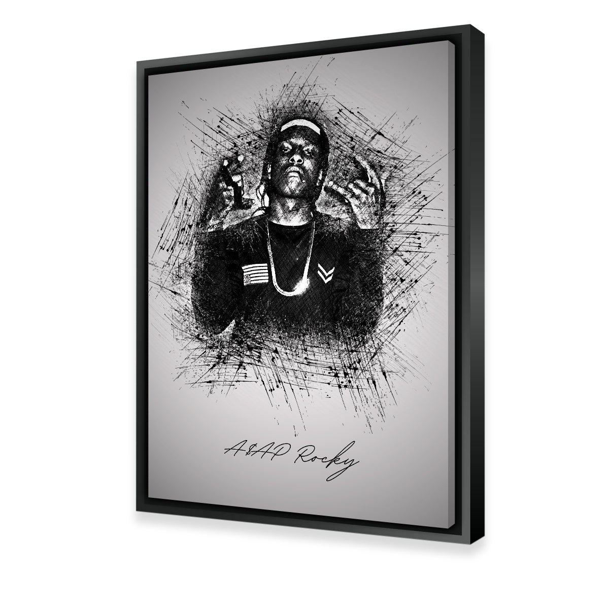 Asap Rocky Hands Wall Art - Stunning Museum-Quality Canvas Print