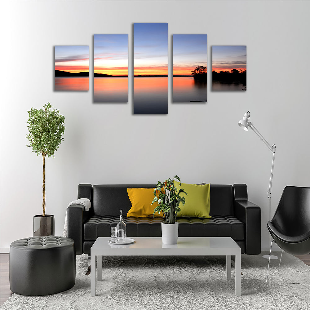Gorgeous Arkansas River Sunset Wall Art for Stunning Home Decor