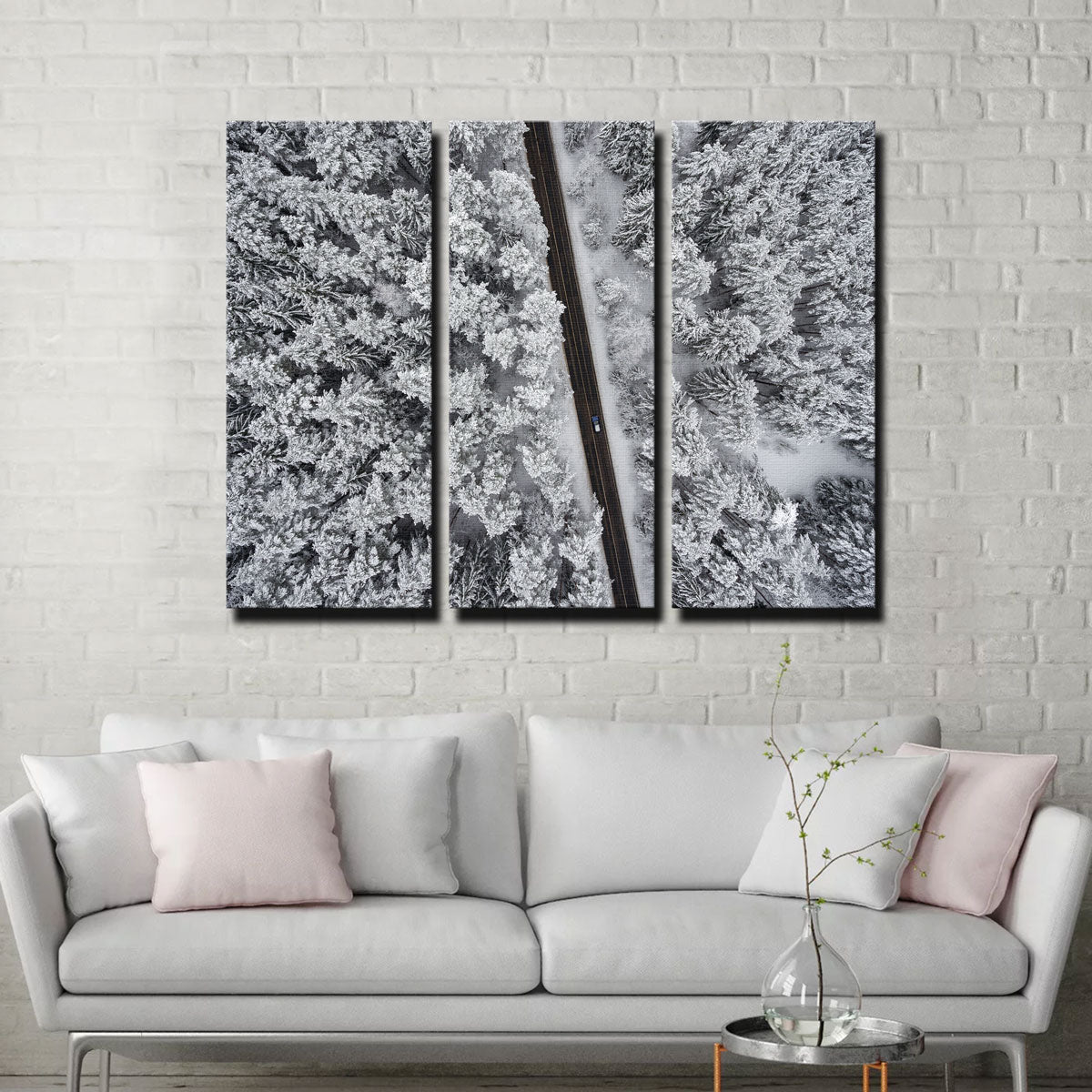 Exquisite Snowy Road Wall Art by Karolis Janulis