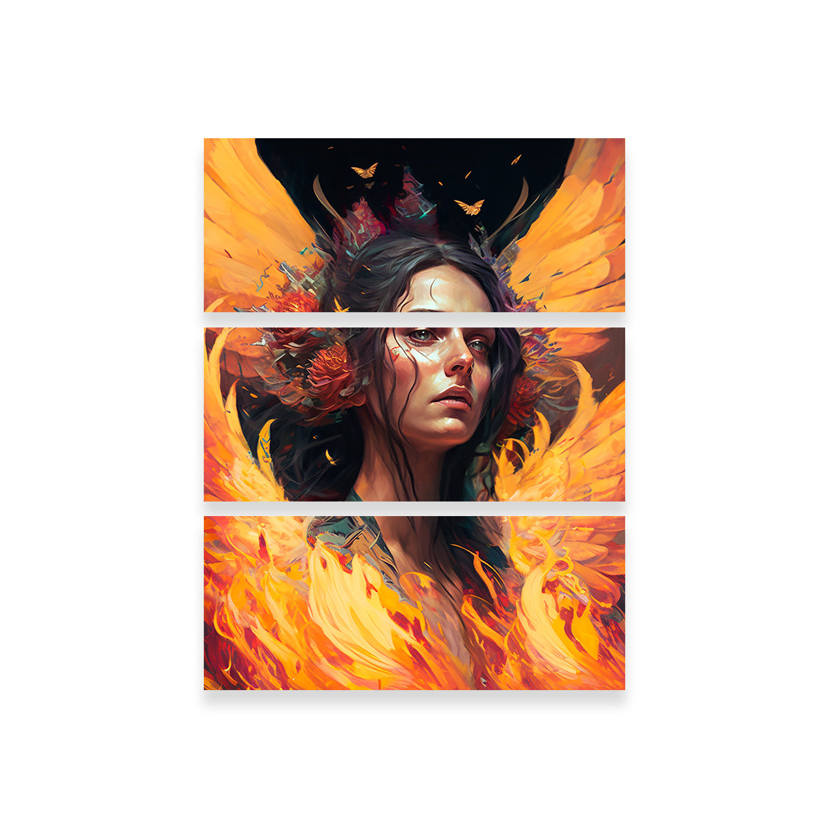 Stunning 'She's On Fire' Wall Art by Jennifer Hotai