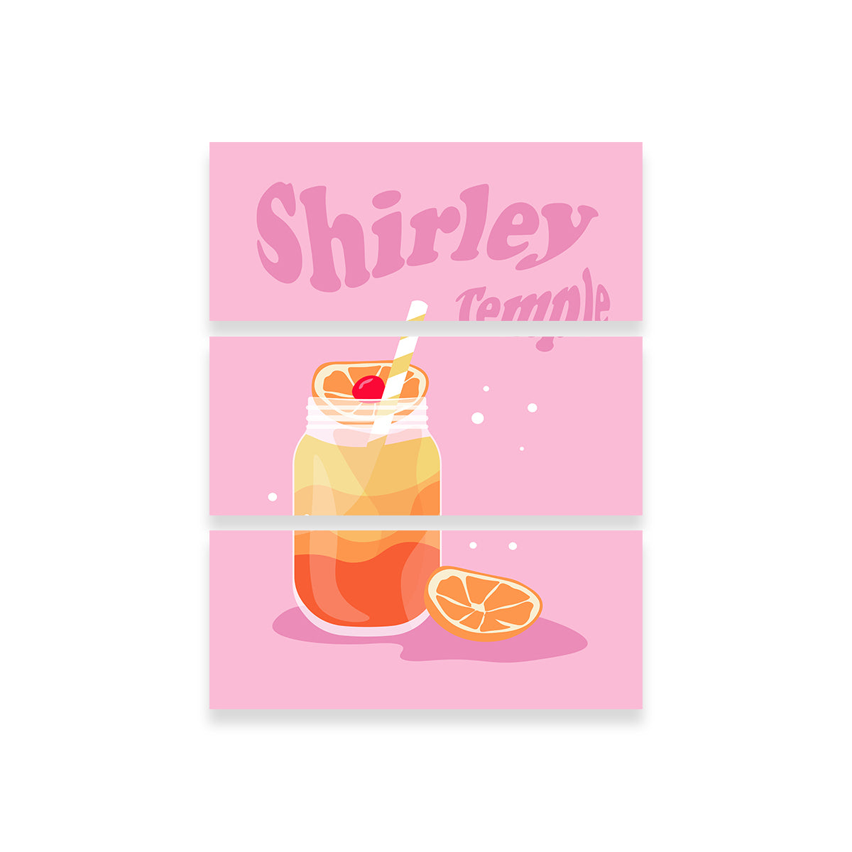 Gorgeous Shirley Temple Orange Wall Art by Groovy Vibe Studio