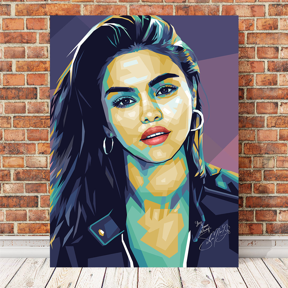 Selena Wall Art - Premium Handmade Canvas by Ralph & Laura Design