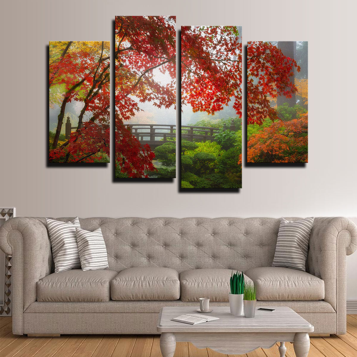 Exquisite Portland Japanese Garden Wall Art - Museum-Quality Canvas Print