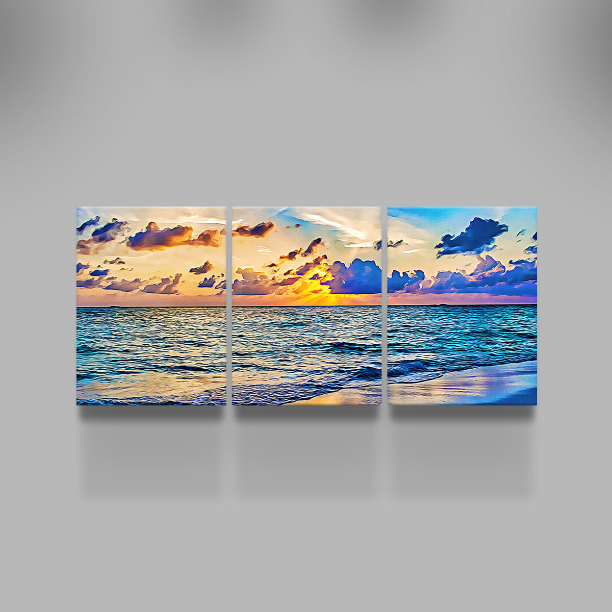 Stunning Azure Sunset Wall Art by Denise Dundon