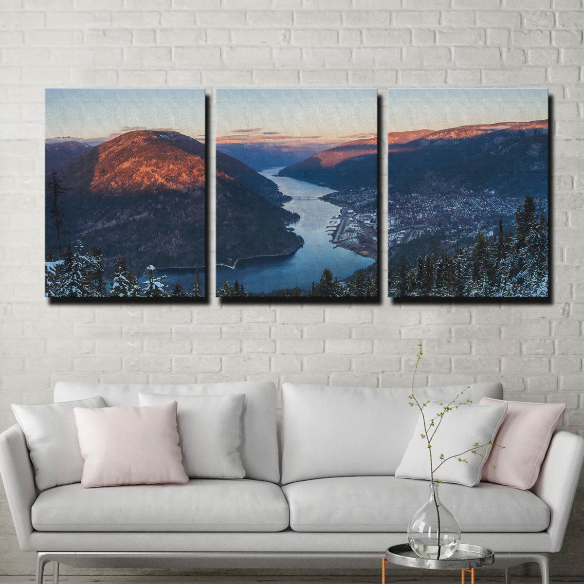 Breathtaking Snow Capped Creek Wall Art by Mike Cotton
