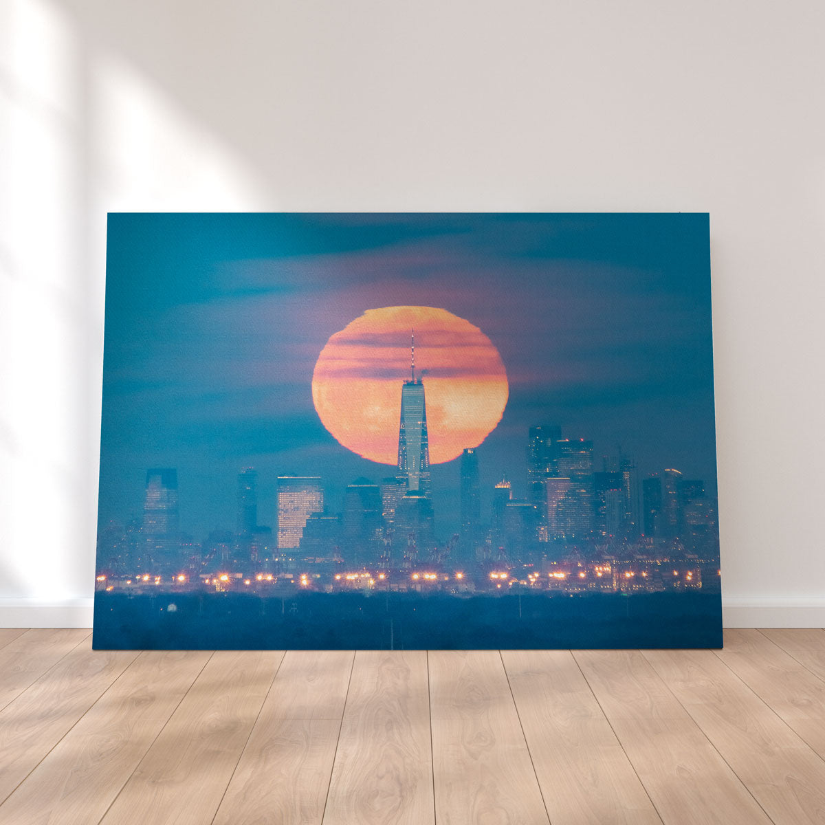 Stunning New York Sun Skyline Wall Art by Dennis Maida