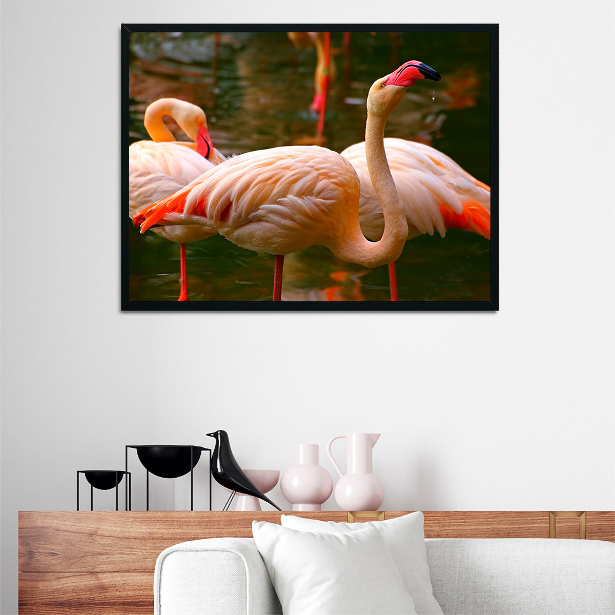 Stunning Pink Flamingo Birds Wall Art for Your Home Decor