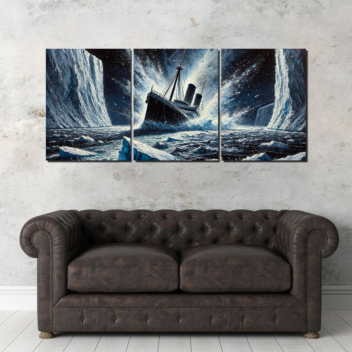 Exquisite Ship Iceberg Canvas Prints