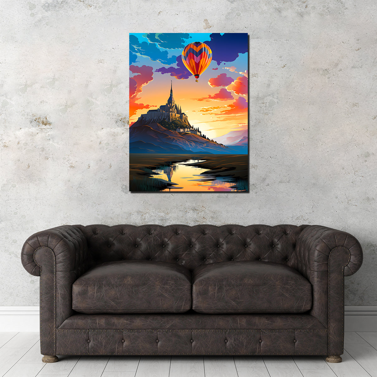 Exquisite Mont Saint - Michel Wall Art by Valth Graphics