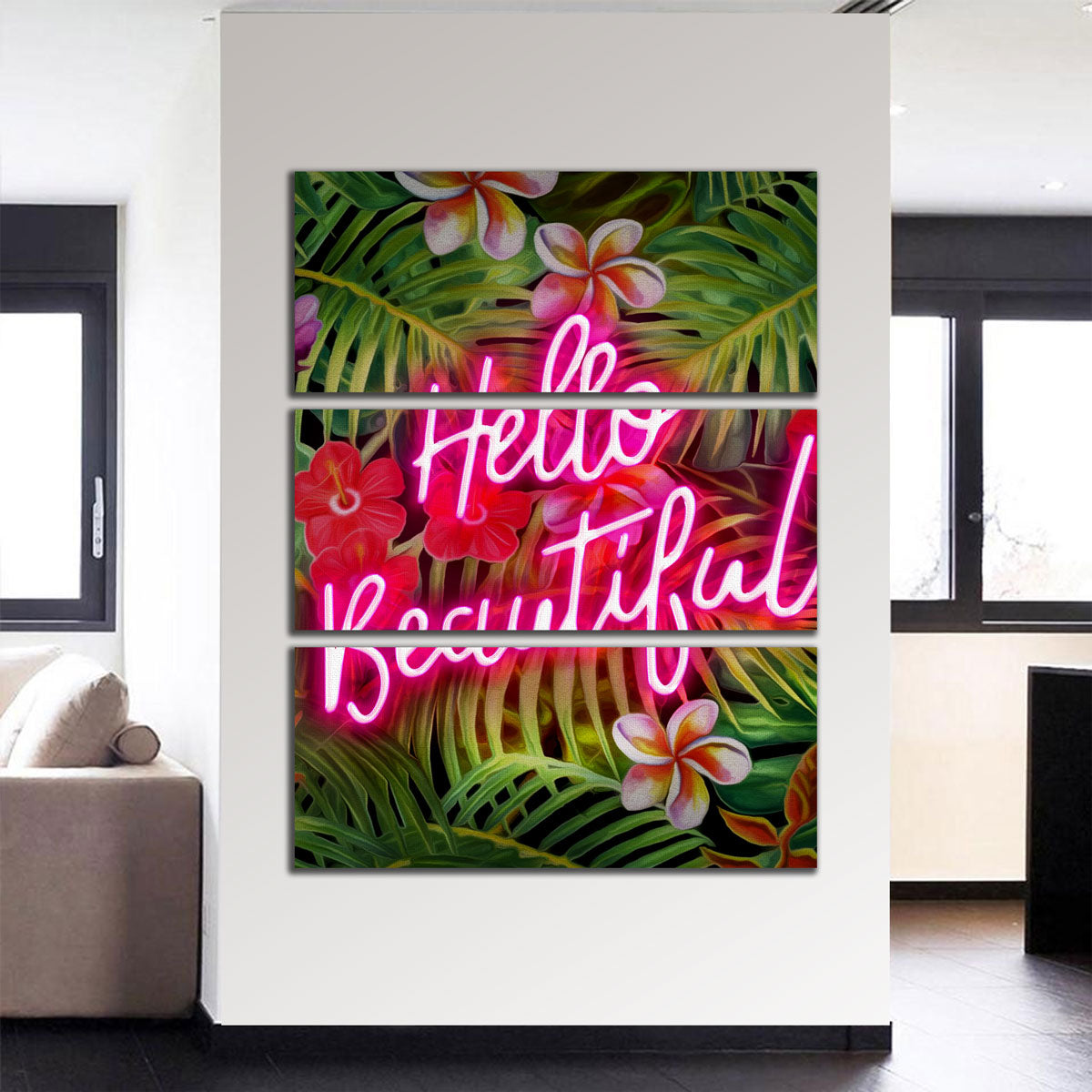 Stunning Hello Beautiful Wall Art by Frank Amoruso