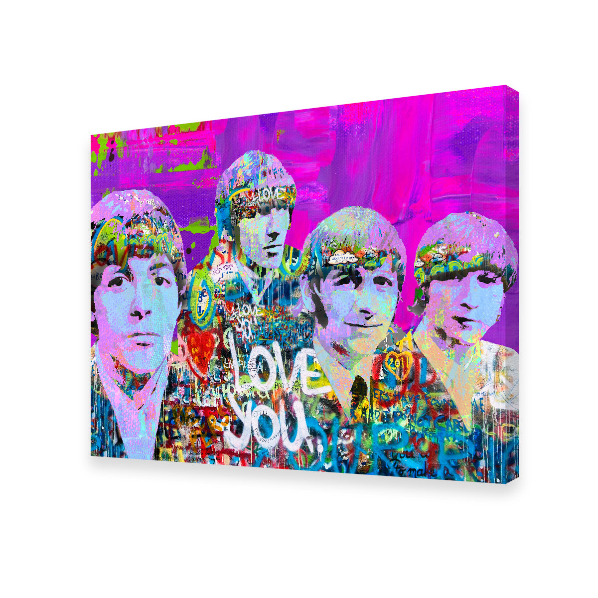 Stunning Beatles Love You Wall Art by Stephen Chambers