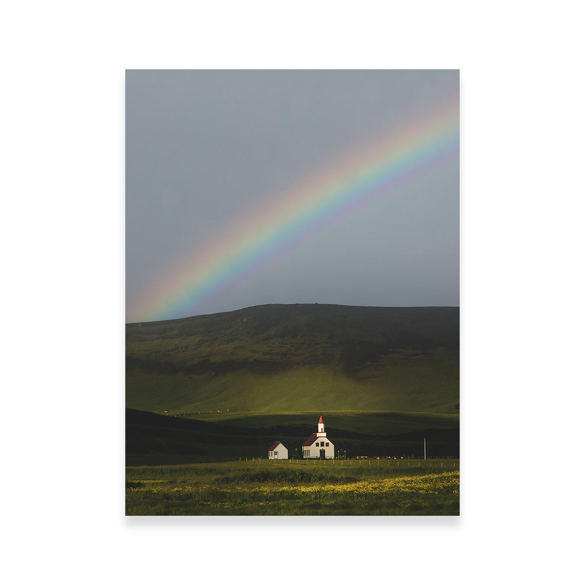 Stunning Iceland Rainbow Wall Art by Dennis Maida