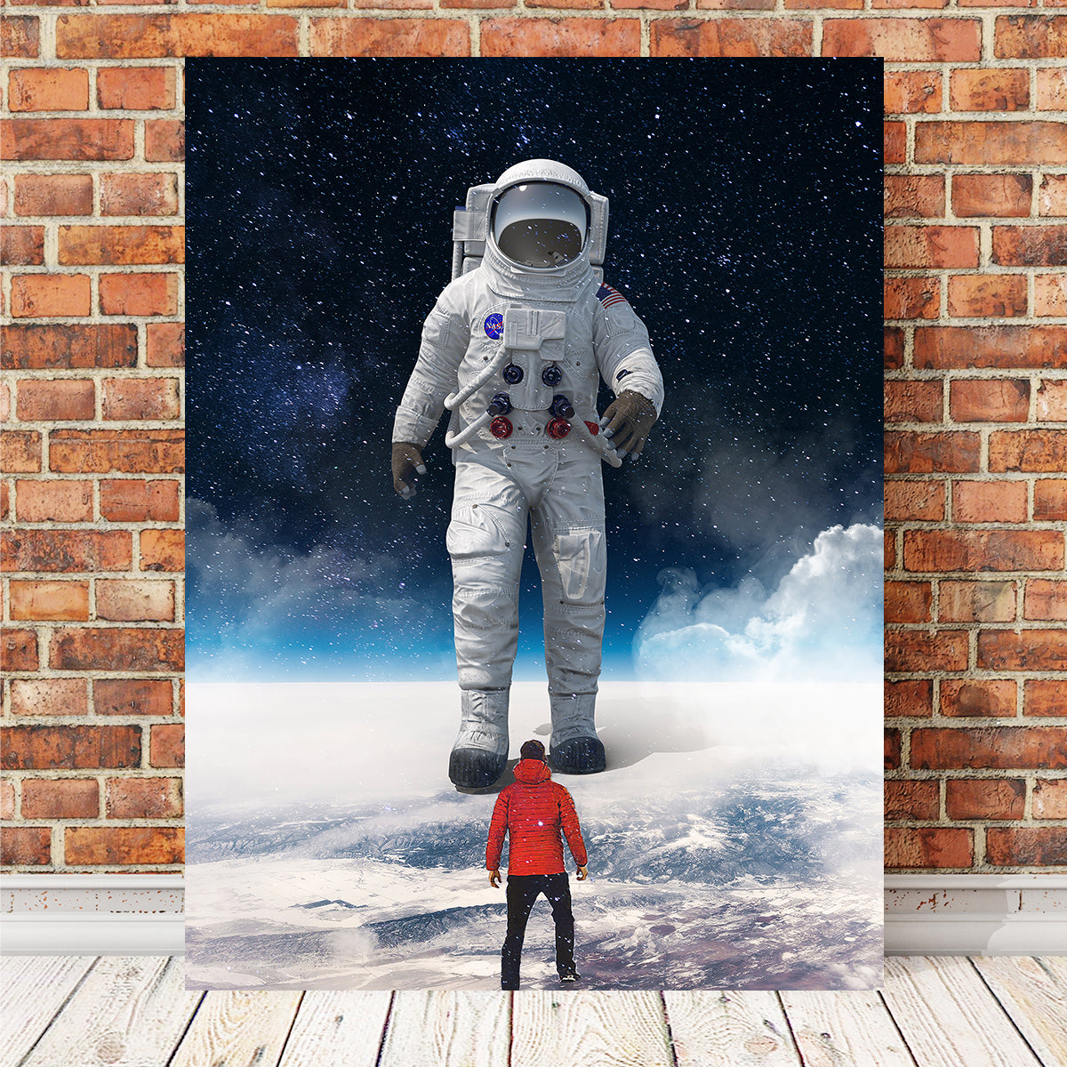 Unique Astronaut Feet Canvas Wall Art for Stunning Home Decor