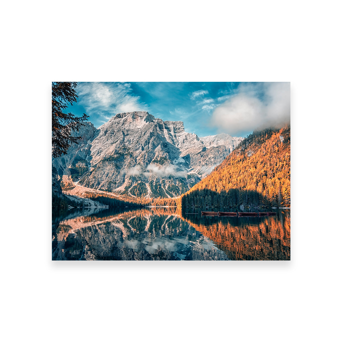 Autumn In Braies Stunning Wall Art by Manjik Pictures