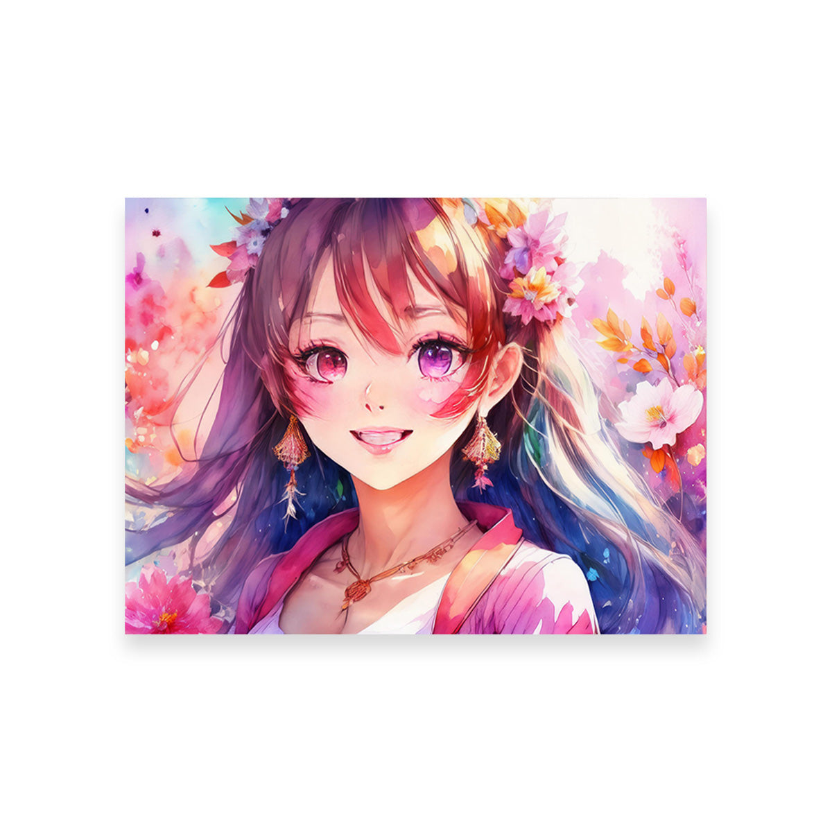 Stunning Anime Girl Wall Art Print