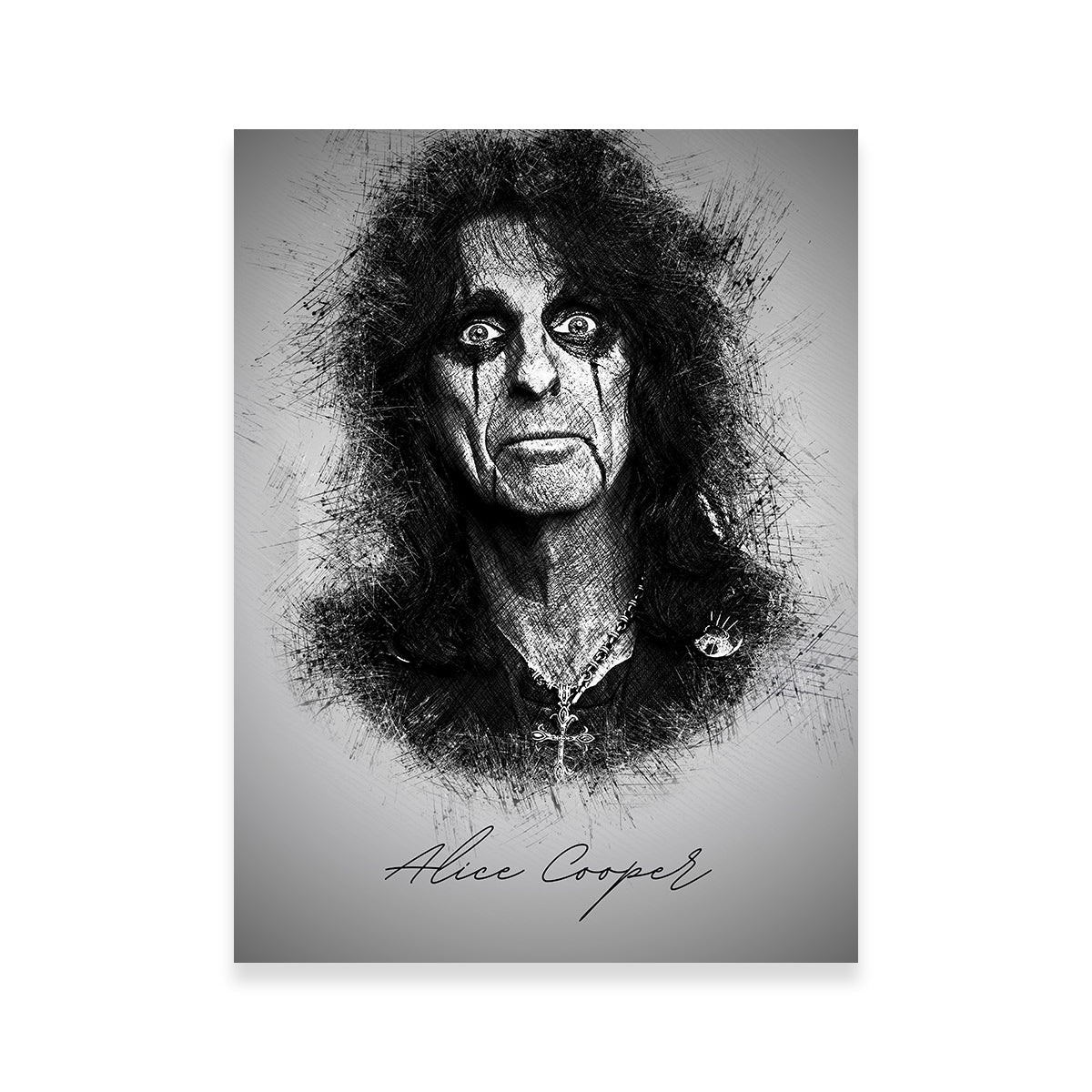 Alice Cooper Stunning Wall Art by Albi Art