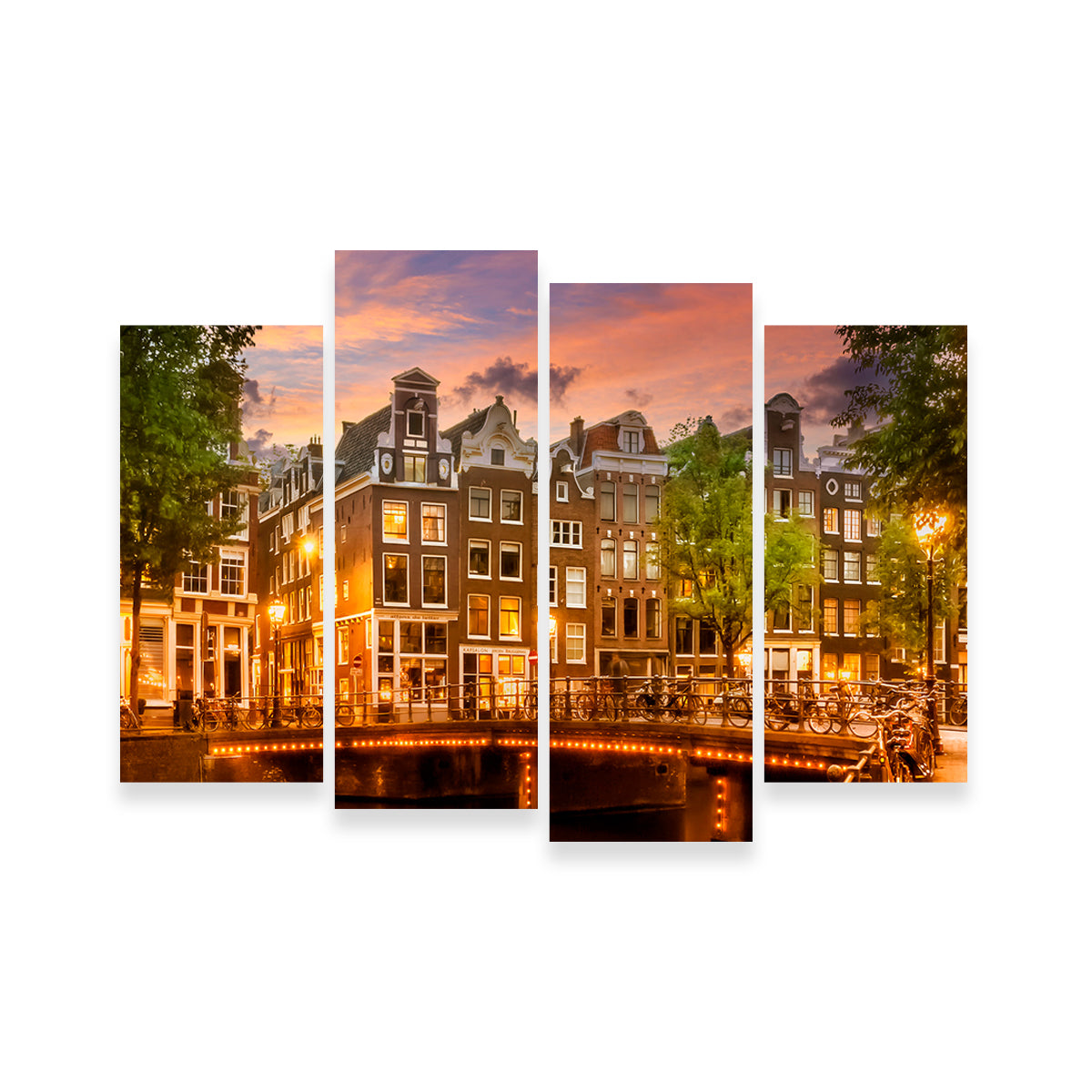 Exquisite Amsterdam Impression From Singel Wall Art by Melanie Viola