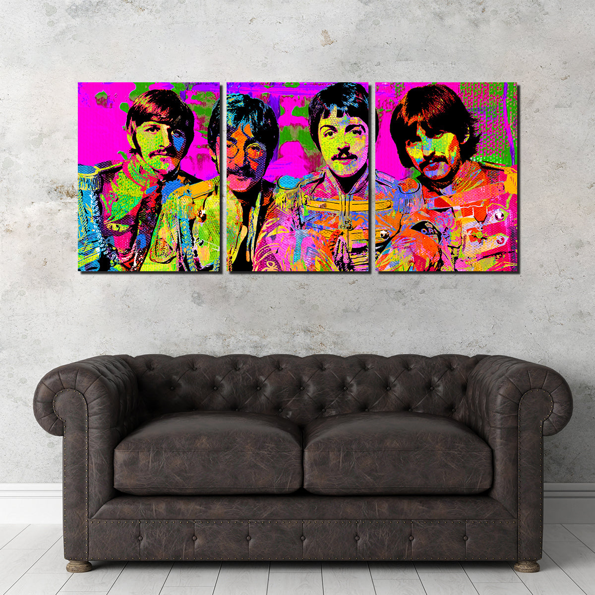 Sgt. Pepper's Iconic Beatles Wall Art by Stephen Chambers