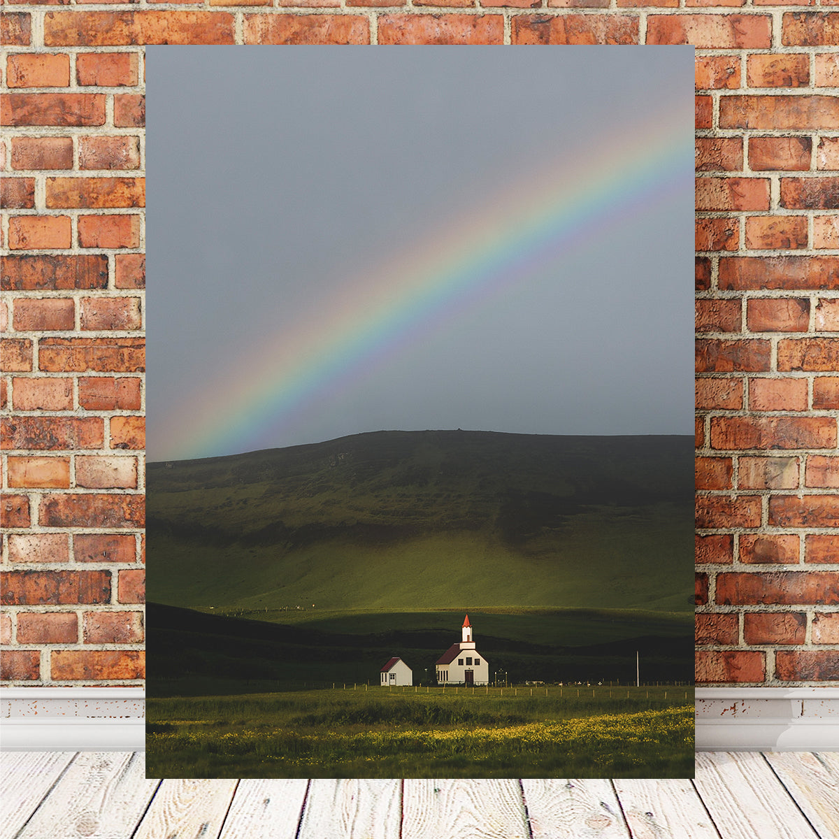 Stunning Iceland Rainbow Wall Art by Dennis Maida