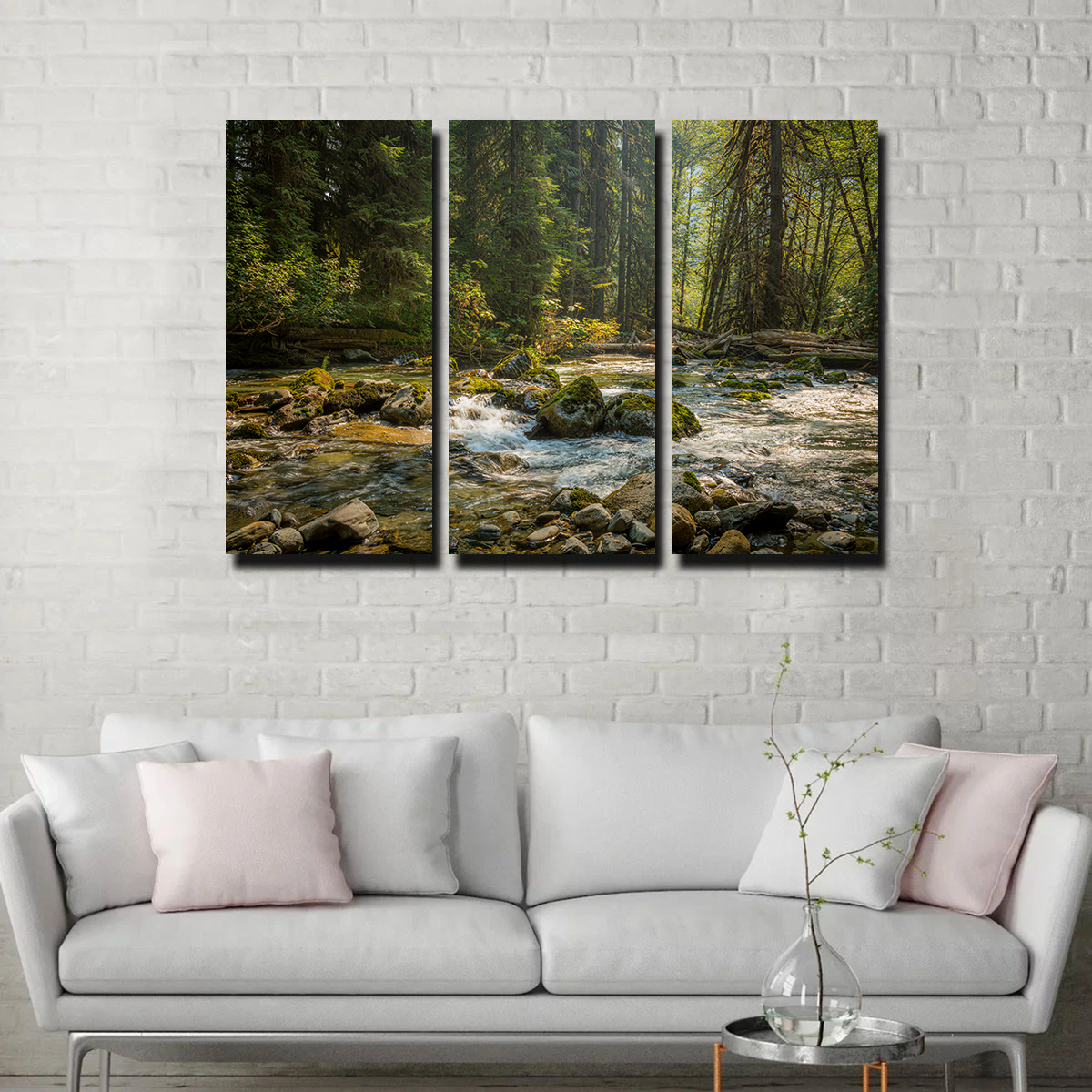 Stunning Cascade River Wall Art by Kyle Sherry