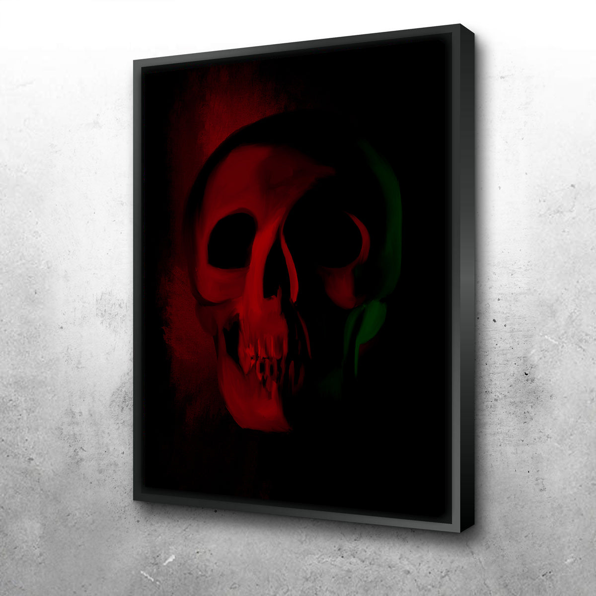 Stunning Red Shade Skull Wall Art by Andy Brackpool