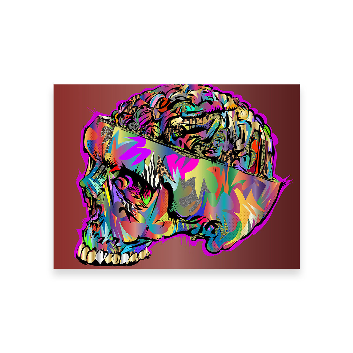 Eye - Catching Skull Brain Wall Art for Stunning Home Decor