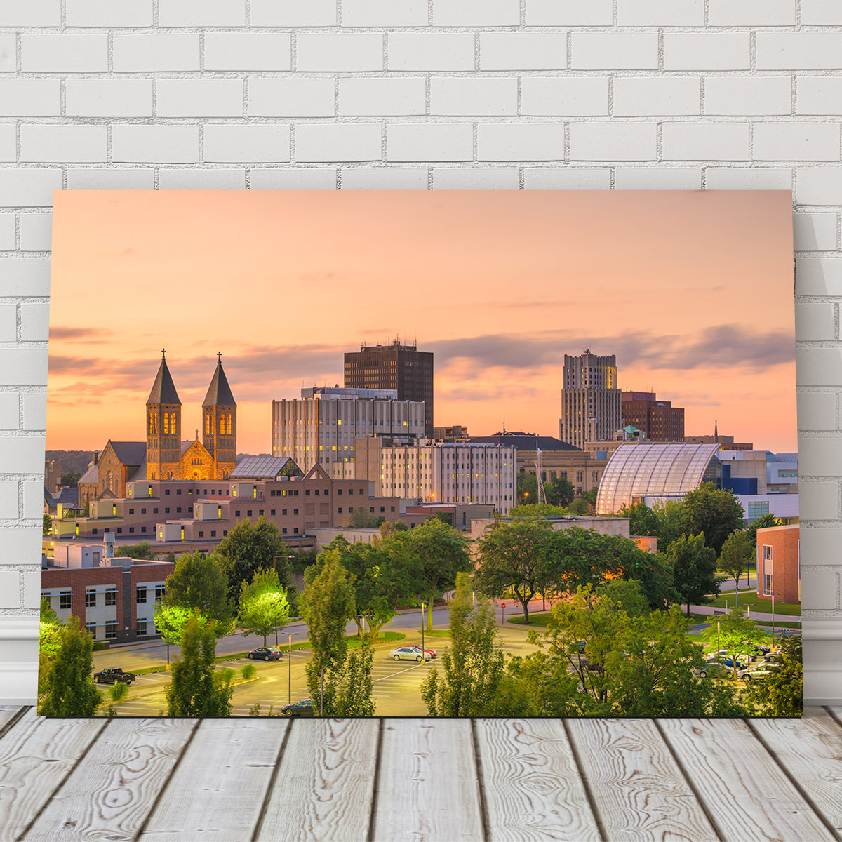 Stunning Akron Downtown Skyline Wall Art for Home Decor