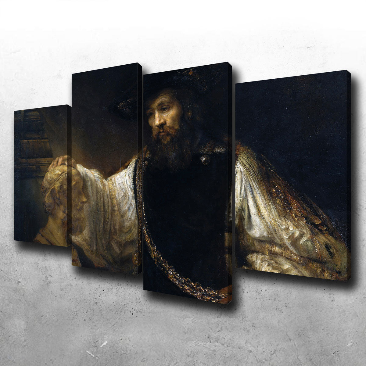 Exquisite Aristotle with a Bust of Homer Wall Art by Rembrandt