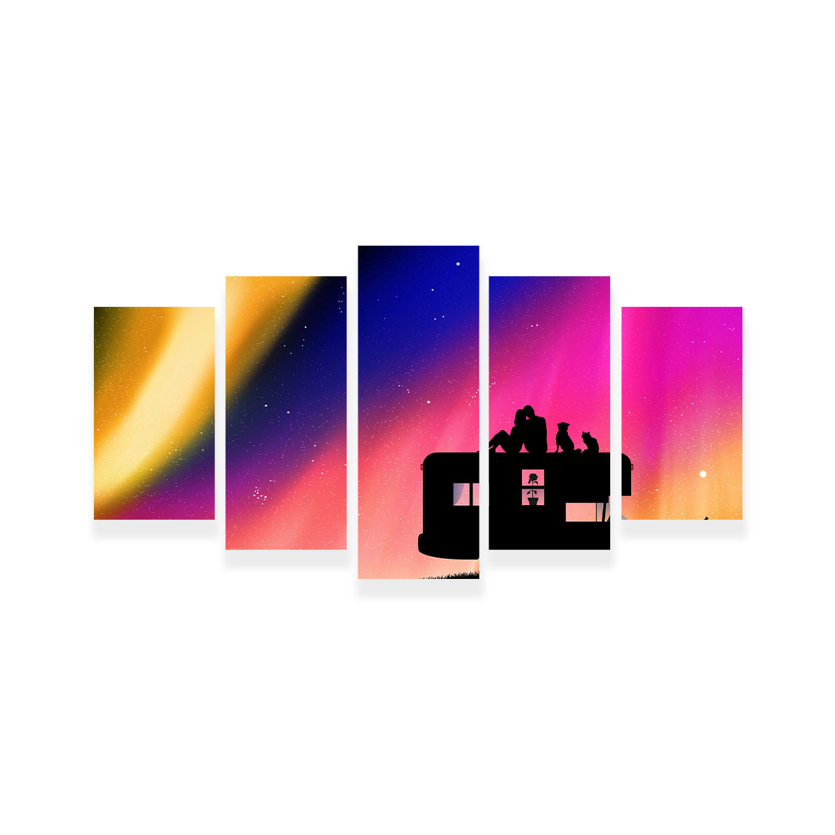 Stunning Northern Lights Camping Wall Art for Your Home Decor