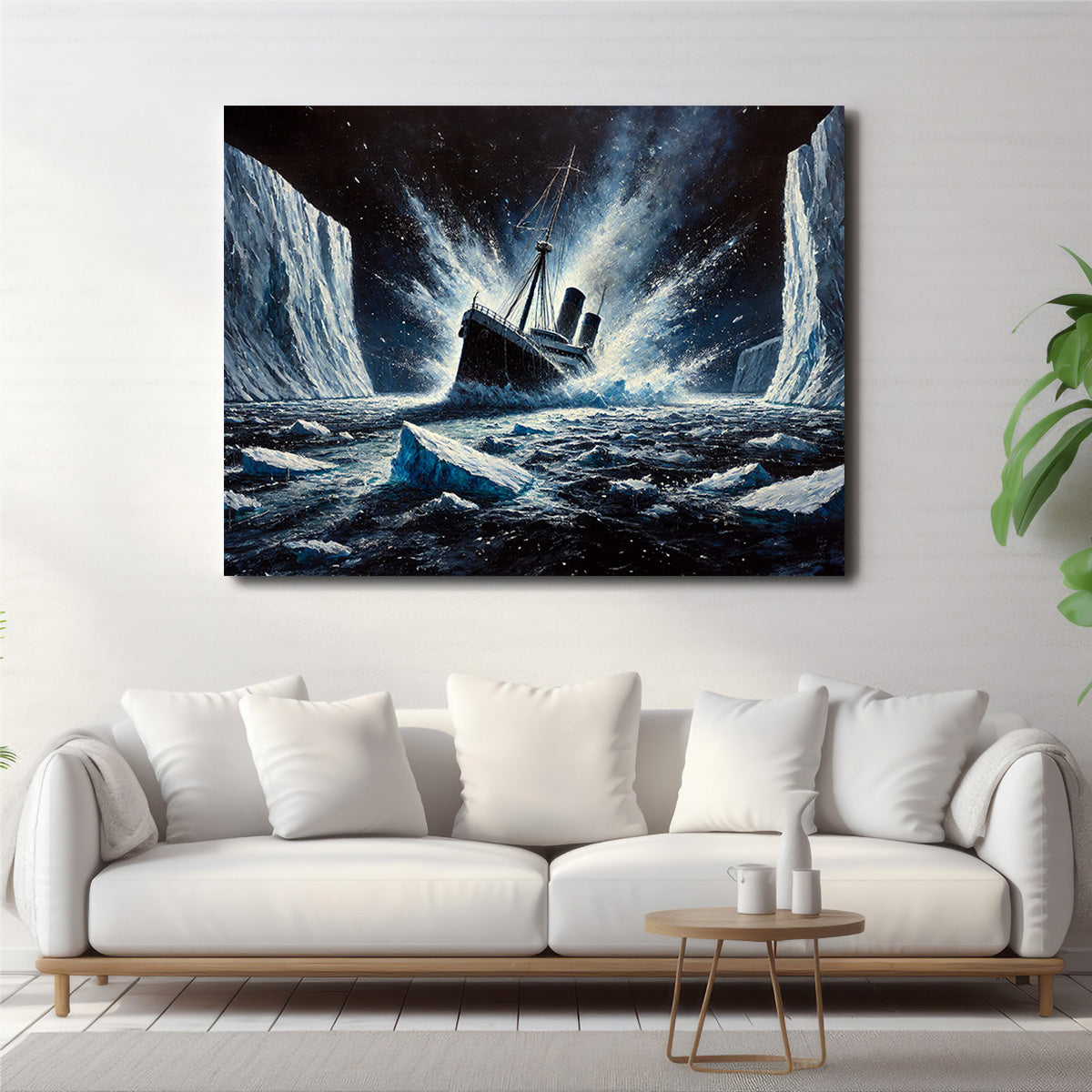 Exquisite Ship Iceberg Canvas Prints