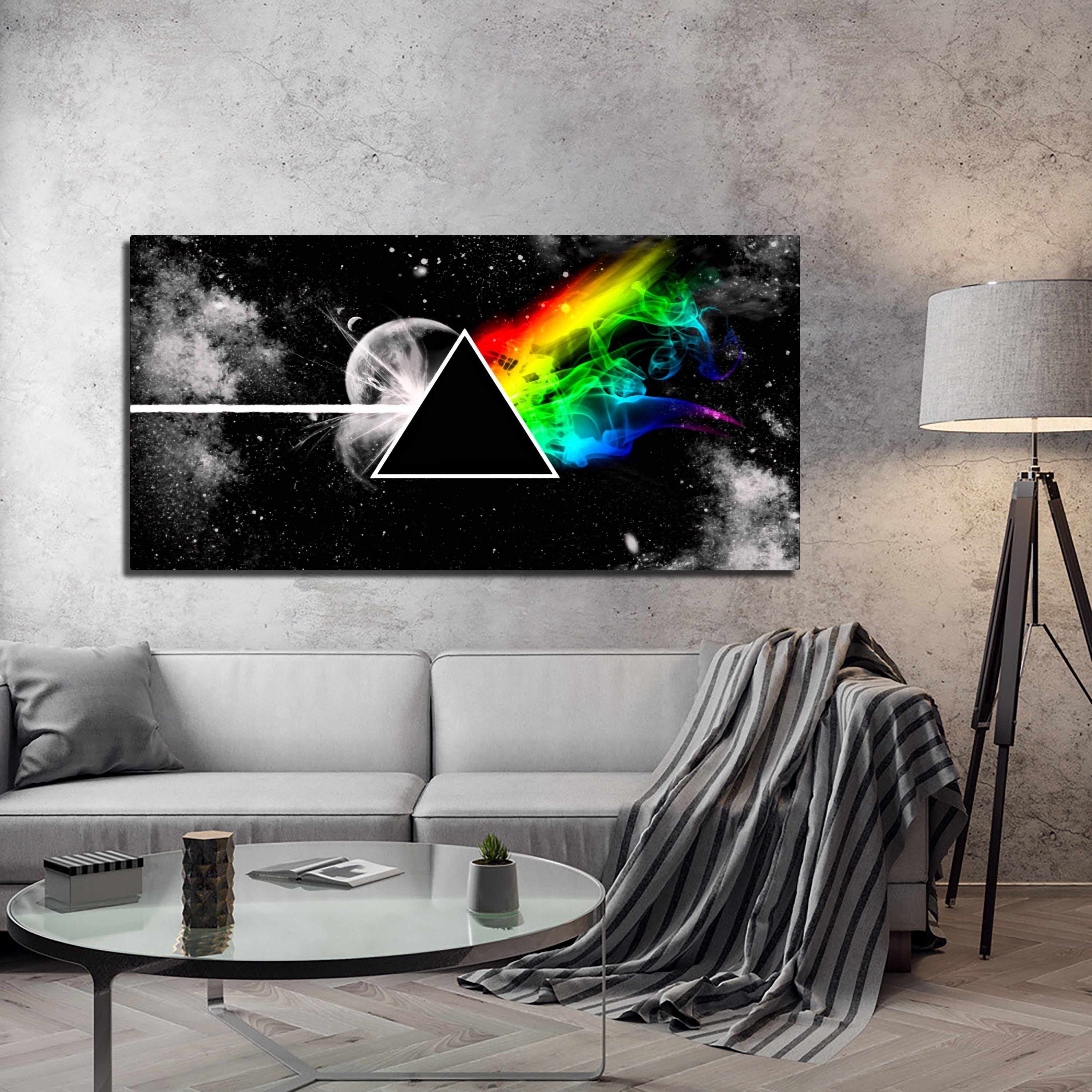 Pink Floyd - Dark Side of the Moon Stunning Panoramic Wall Art for Music Lovers