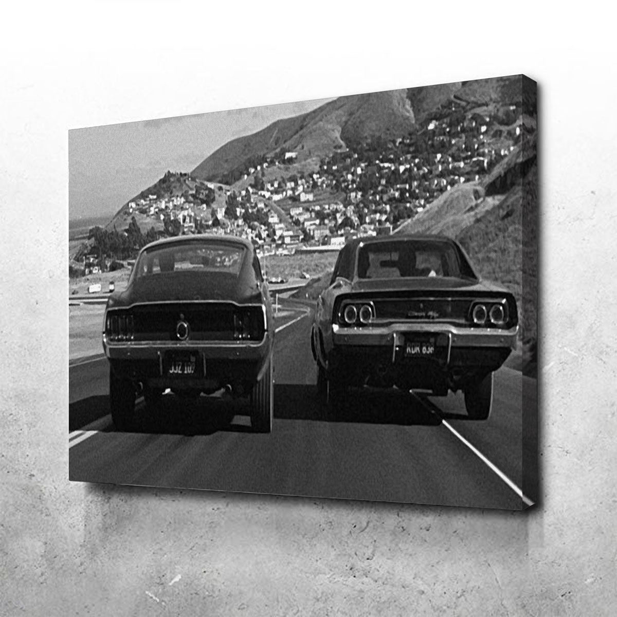 Stunning Car Chase Bullitt Wall Art for Your Home Decor