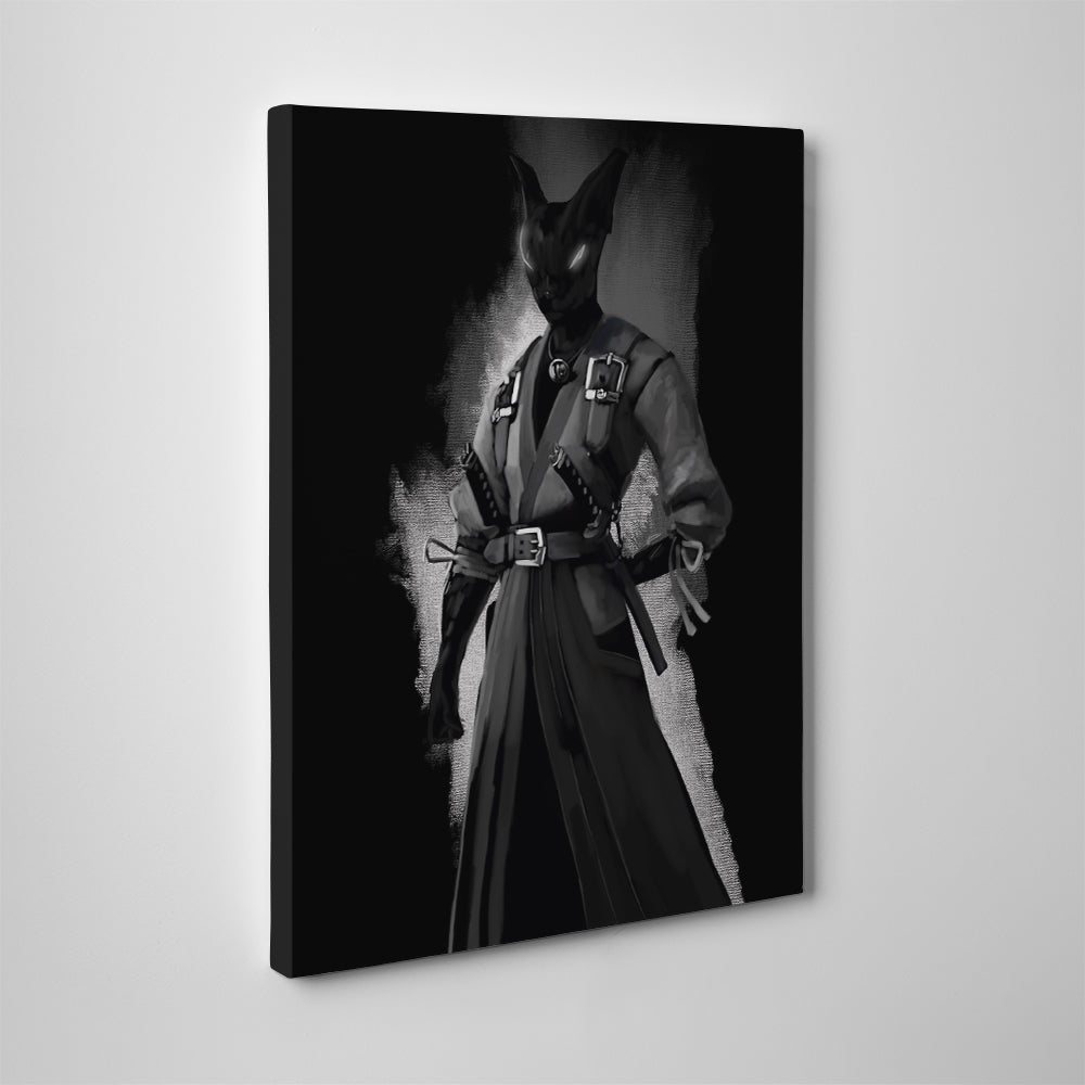 Adorable Cat Character Wall Art by Andy Brackpool