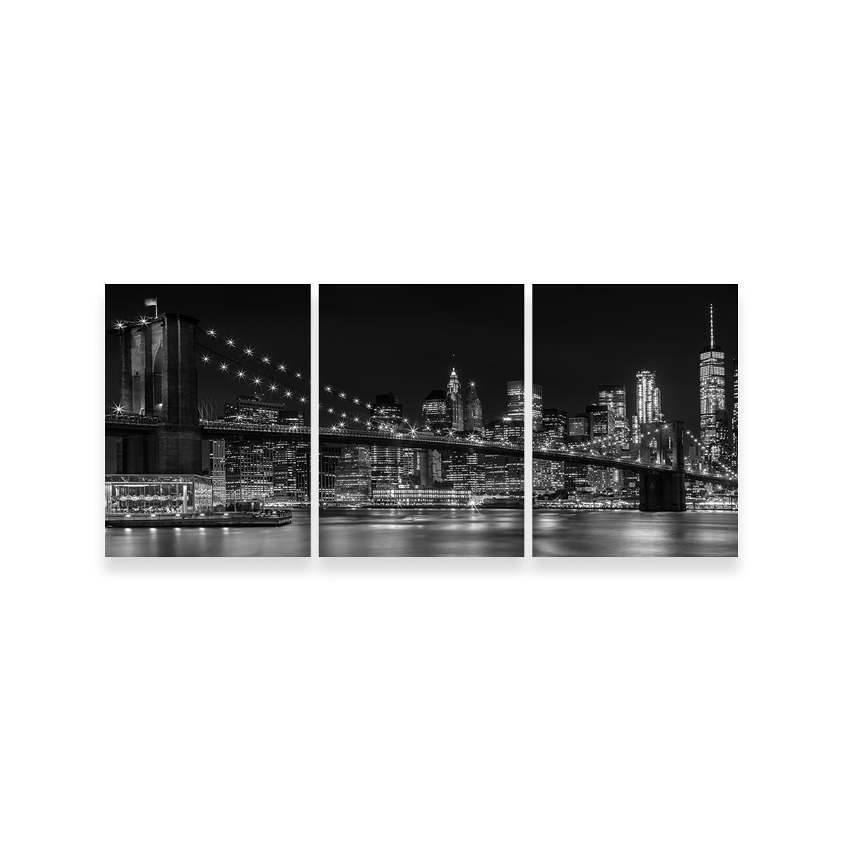 NYC Nightly Impressions - Stunning Panoramic Wall Art by Melanie Viola