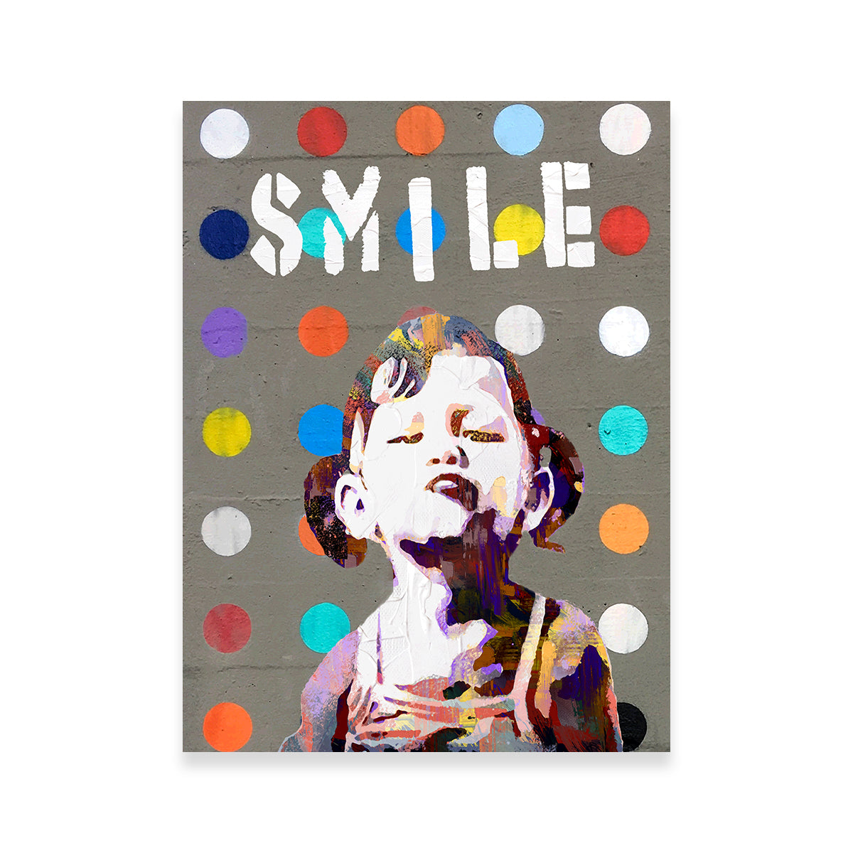 Enchanting Smile Girl Wall Art by Stephen Chambers