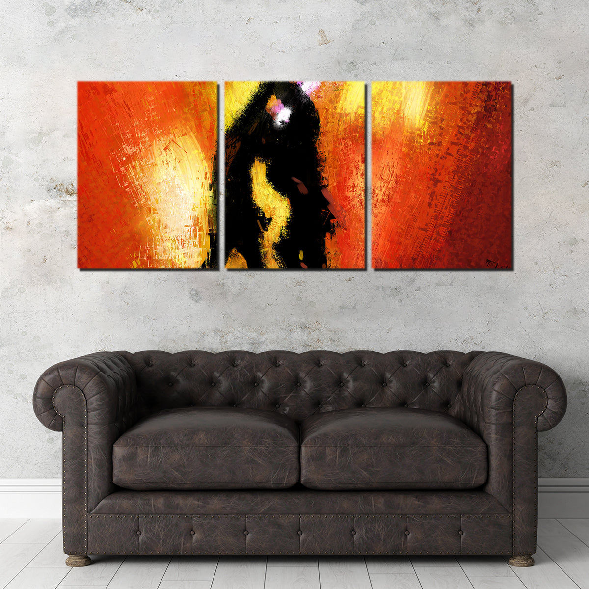 Stunning Obi Wan Vs Anakin Wall Art by Andy Brackpool