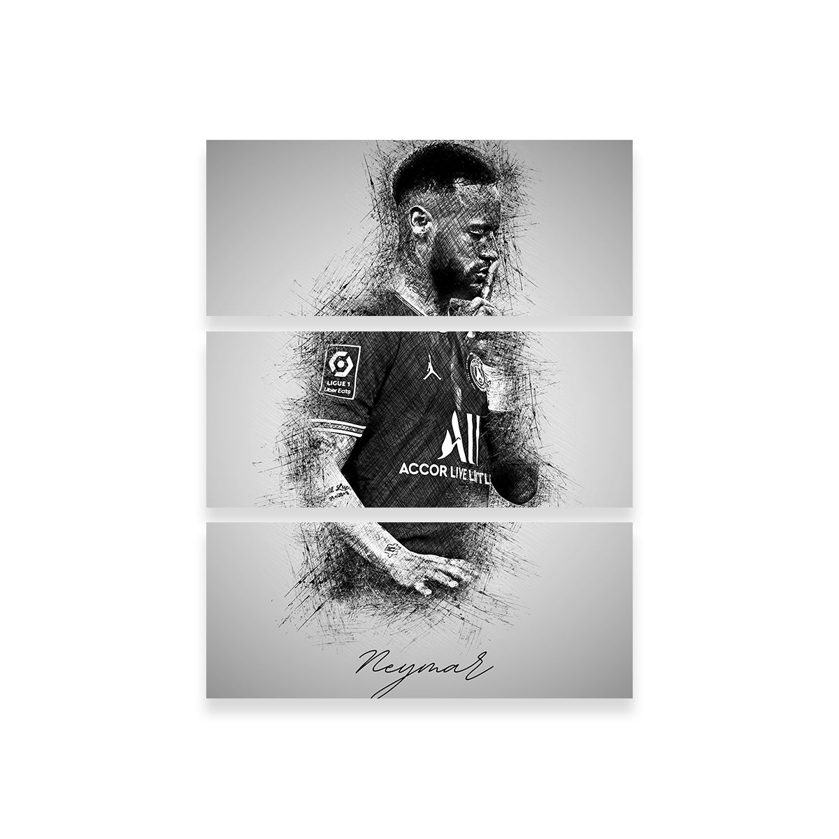 Stunning Neymar Wall Art - Ideal for Sports Fans