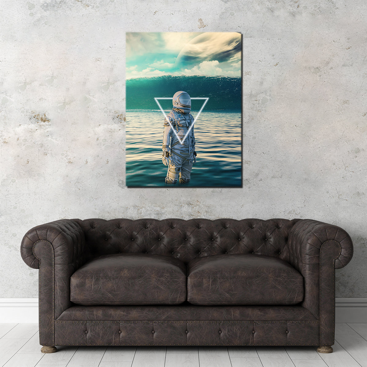Stunning Astronaut In Water Wall Art by George Sorin