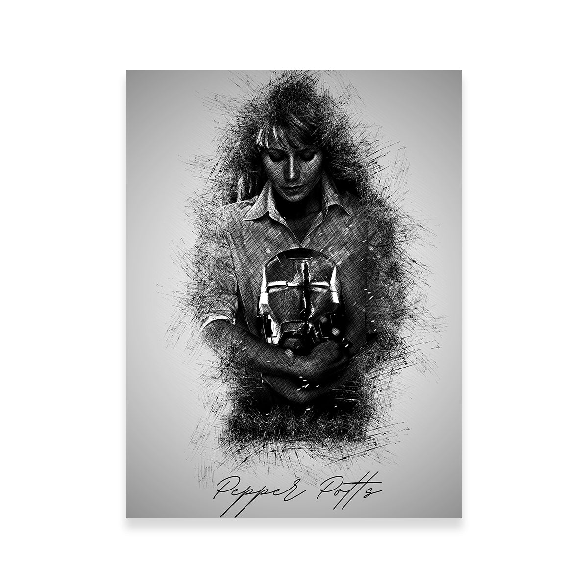 Stunning Pepper Potts Wall Art by Albi Art