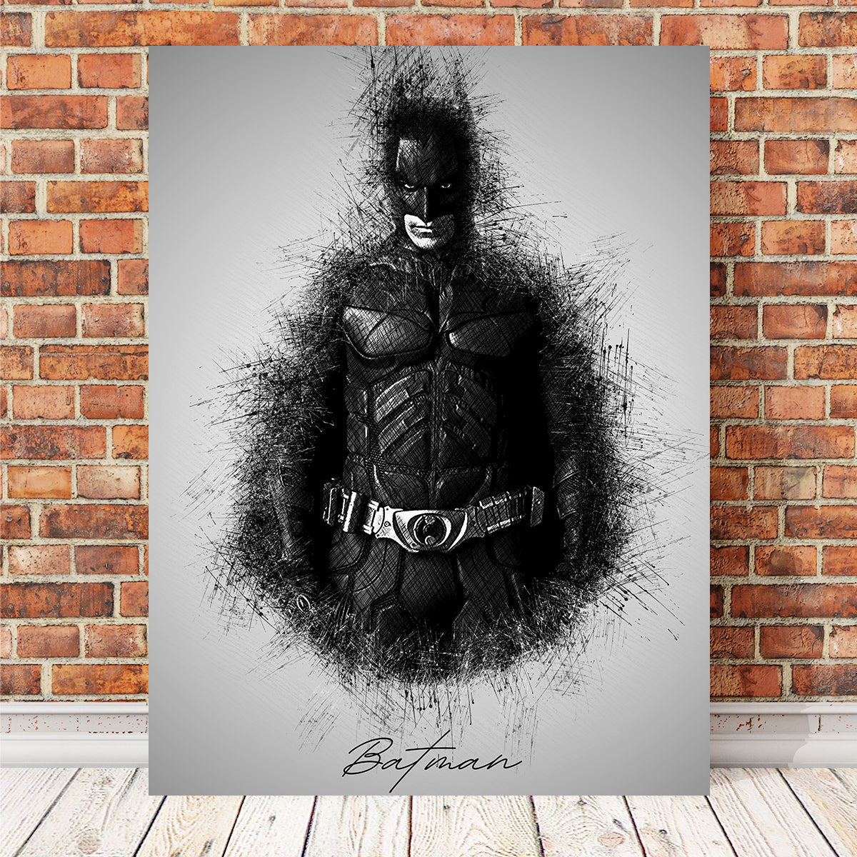 Stunning Batman Sketch Wall Art for Your Home Decor