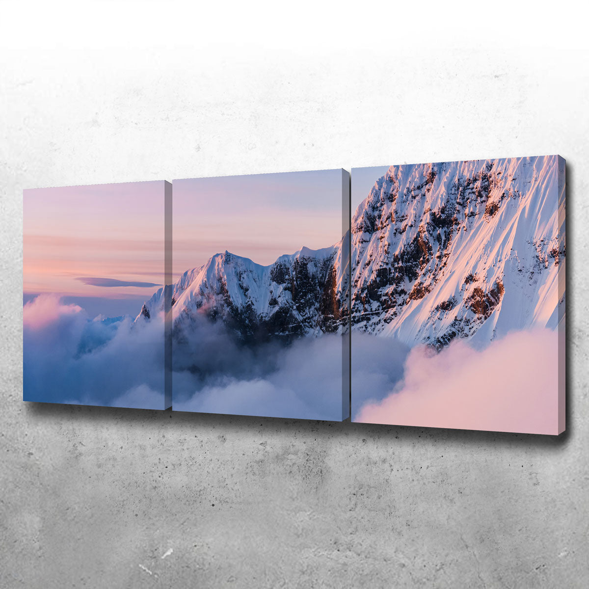 Exquisite Snowy Peaks Wall Art by Lucas Moore