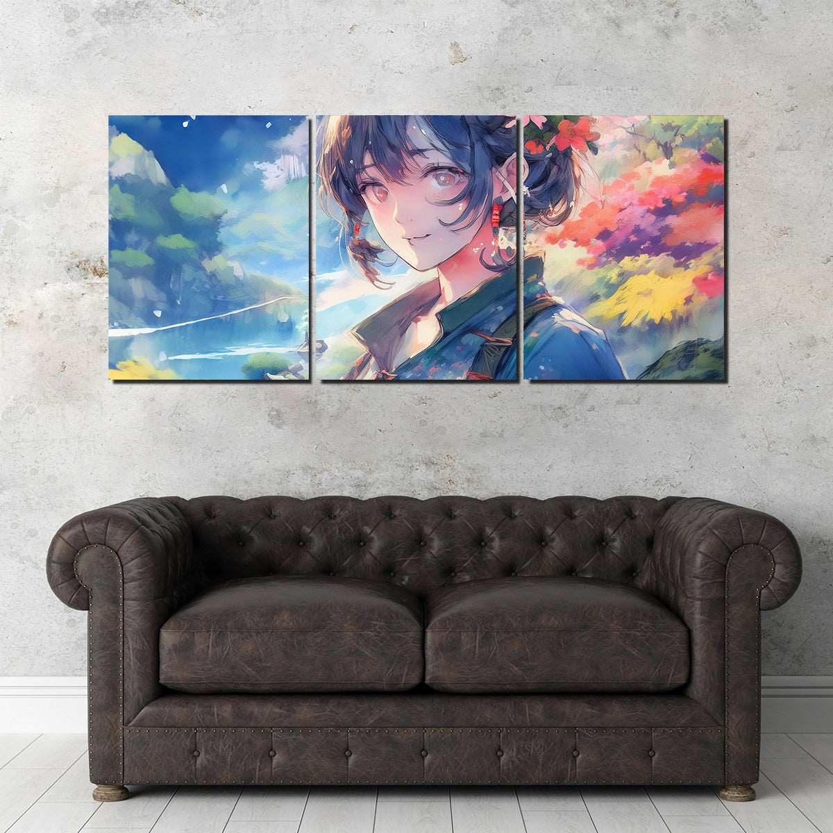 Exquisite Anime Lady Canvas Print