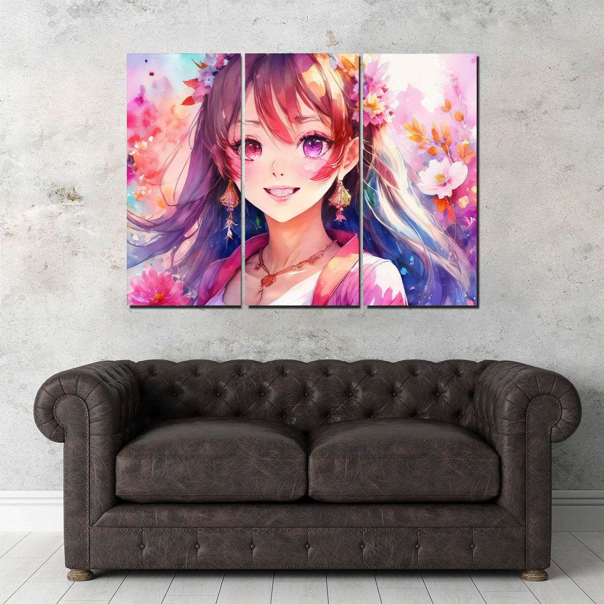 Stunning Anime Girl Wall Art Print