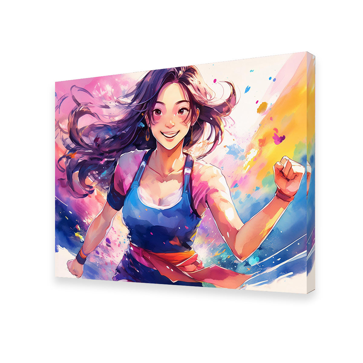 Dynamic Anime Girl Art Print