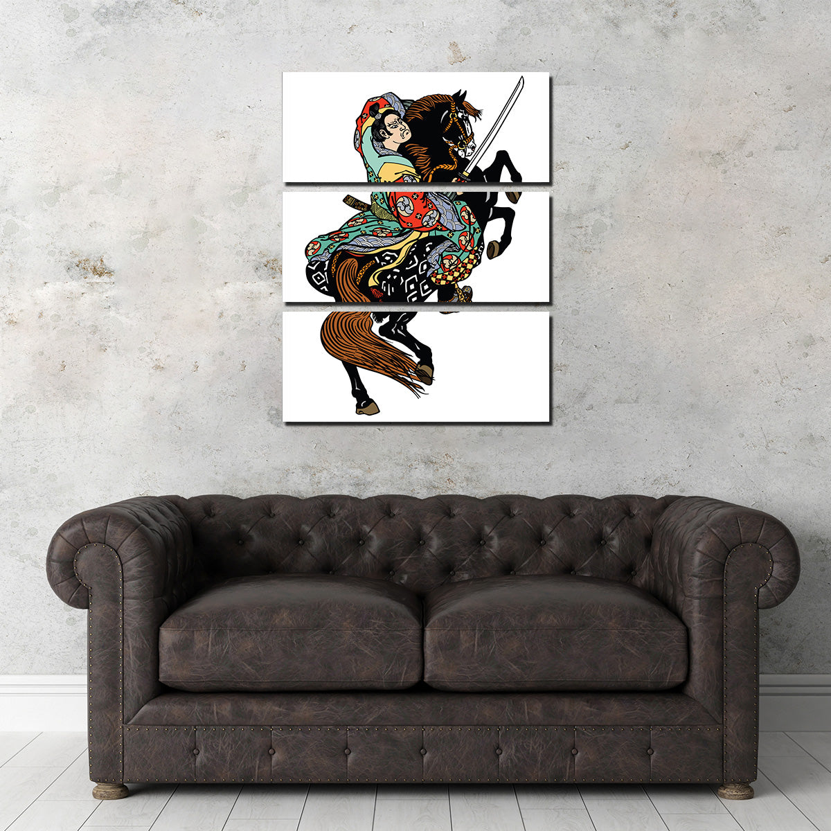 Exquisite Noble Samurai Horseman Wall Art for Stunning Decor