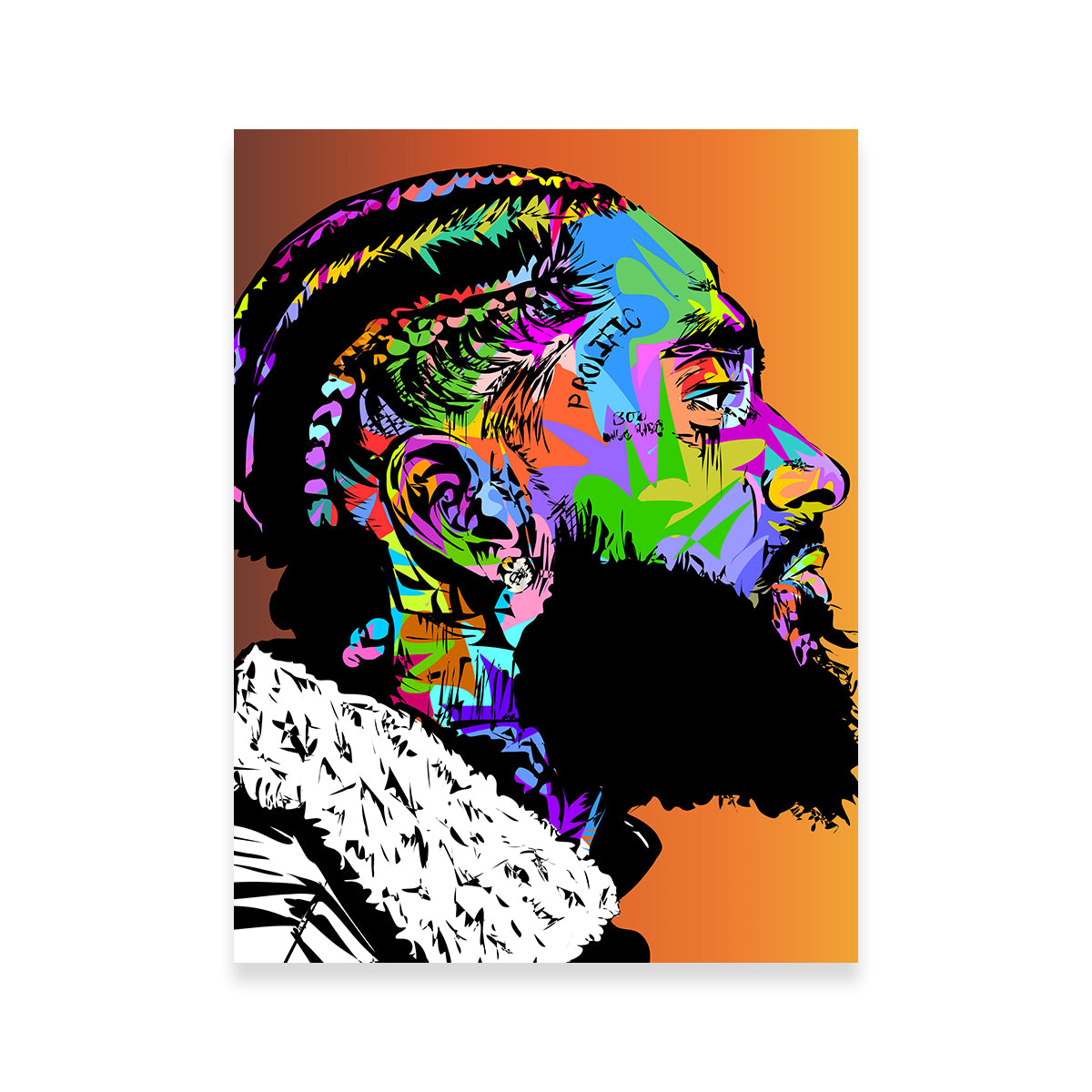 Nipsey Hustle Tribute Rip Wall Art - Premium Museum Quality Canvas