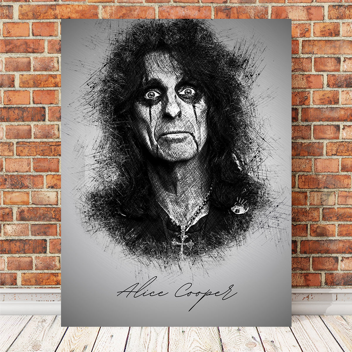 Alice Cooper Stunning Wall Art by Albi Art