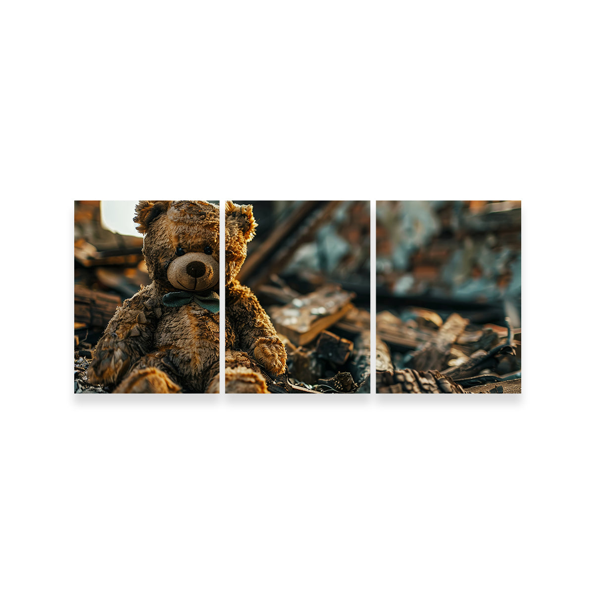 Charming Shabby Teddy Bear Wall Art for a Cozy Decor