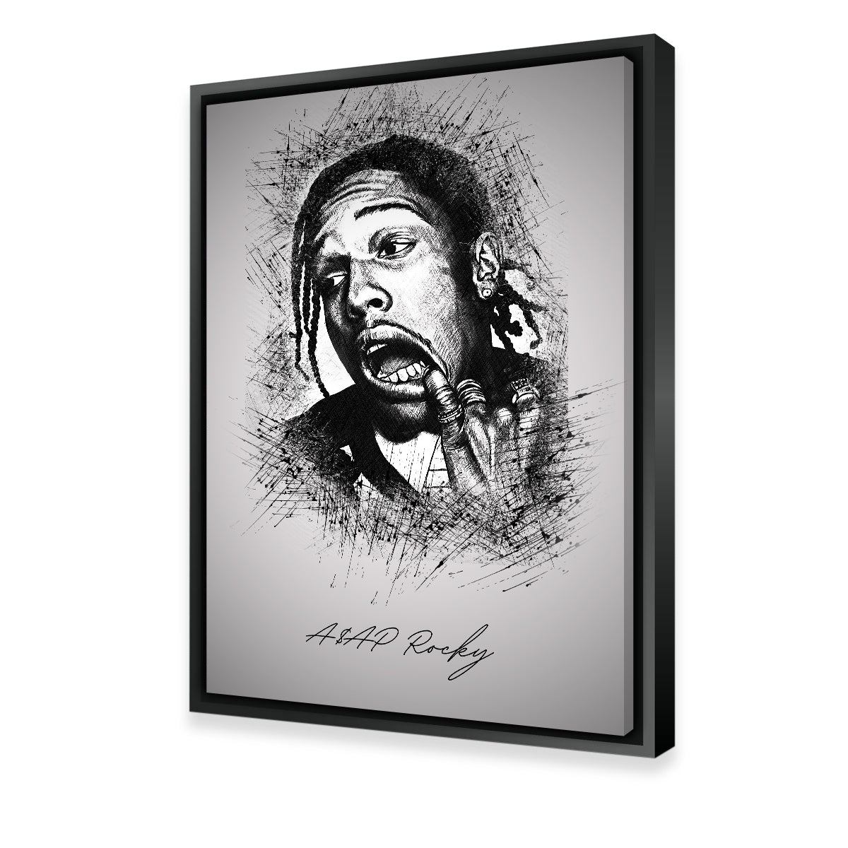 Unique Asap Rocky Teeth Wall Art for Stunning Decor